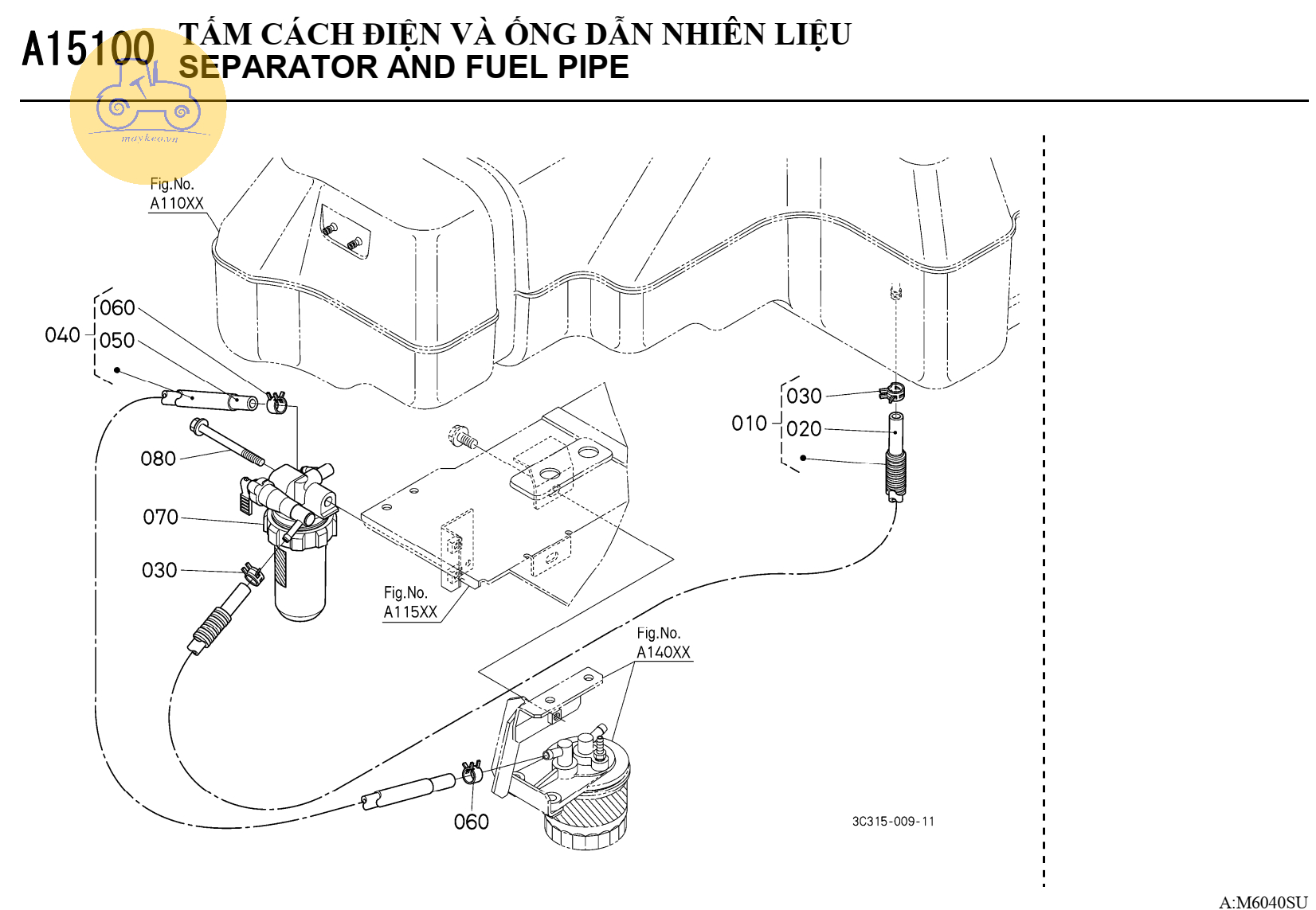 Tách nước và đường ống